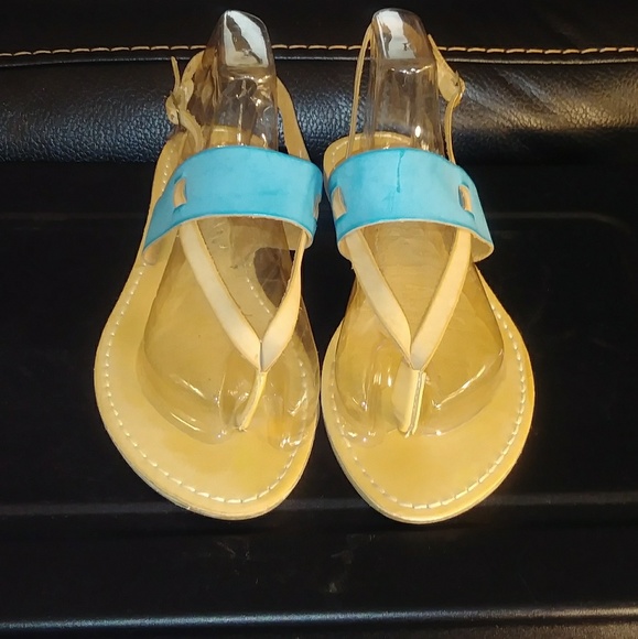 Turquoise sandals - Picture 2 of 4